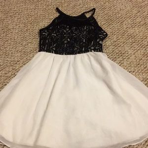Beautiful dressy white and black dress